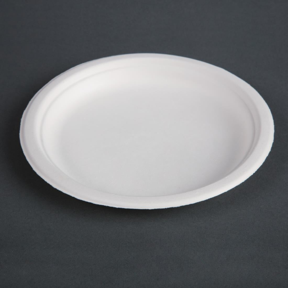 Fiesta Compostable Bagasse Plates Round 179mm (Pack of 50) - CW905  Fiesta   