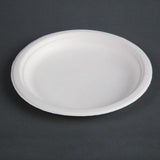 Fiesta Compostable Bagasse Plates Round 179mm (Pack of 50) - CW905  Fiesta   