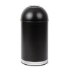 Bolero Steel Open Lid Bullet Bin Black 40Ltr - CW954  Bolero   