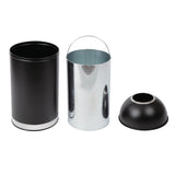 Bolero Steel Open Lid Bullet Bin Black 40Ltr - CW954  Bolero   
