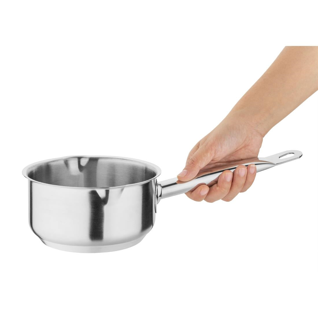 Vogue Stainless Steel Milk Pan 14cm - CX029  Vogue   