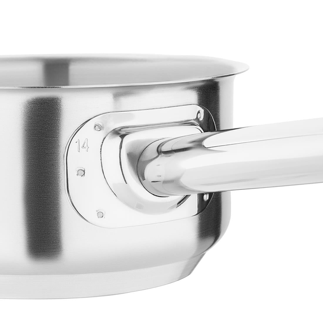 Vogue Stainless Steel Milk Pan 14cm - CX029  Vogue   