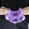Hygiplas Flexible Silicone Six Hole Purple Muffin Pan - CX047  Hygiplas   