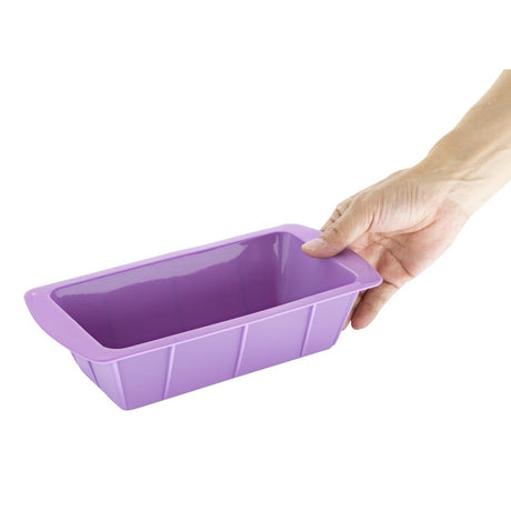 Hygiplas Flexible Silicone Purple Loaf Pan - CX048  Hygiplas   