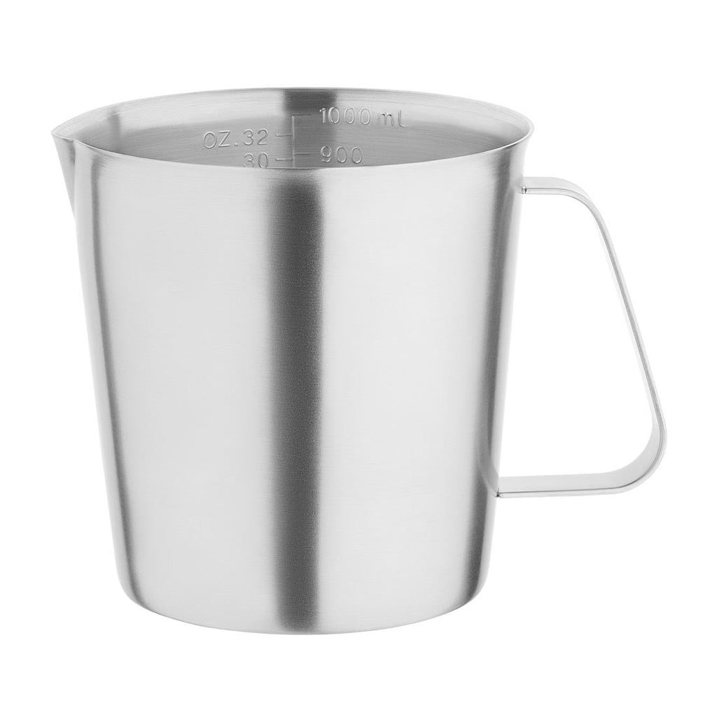 Vogue Stainless Steel Measuring Jug 1ltr - CX058  Vogue   