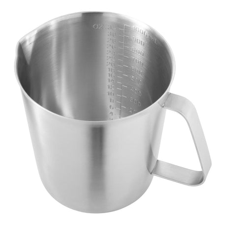 Vogue Stainless Steel Measuring Jug 1ltr - CX058  Vogue   