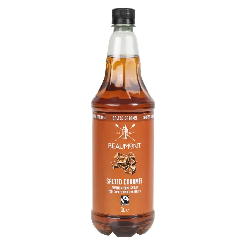 Beaumont Salted Caramel Syrup 1ltr - CX085  Beaumont   
