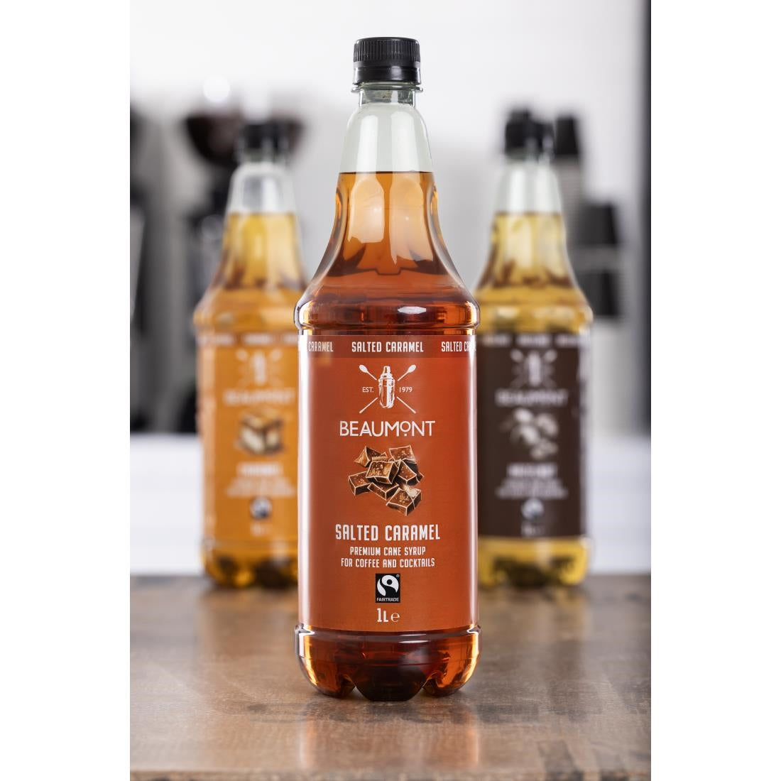 Beaumont Salted Caramel Syrup 1ltr - CX085  Beaumont   