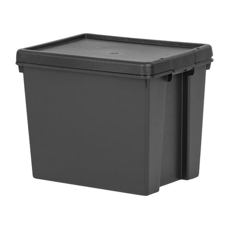 Wham Bam Recycled Storage Box & Lid Black 24Ltr - CX091  Wham   