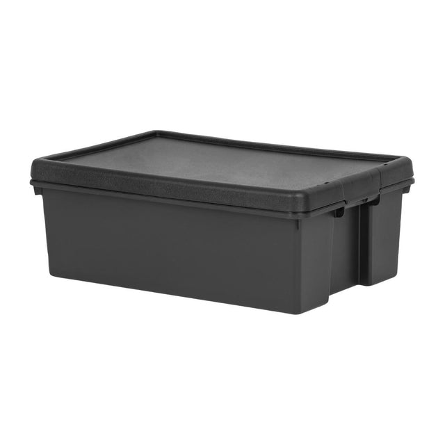Wham Bam Recycled Storage Box & Lid Black 36Ltr - CX092  Wham   