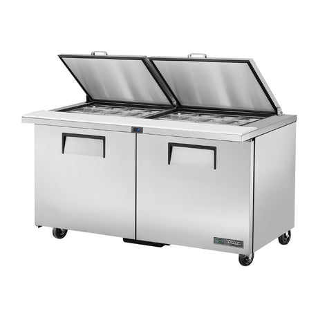 True Double Door Prep Counter Fridge TSSU-60-24M-B-ST-HC FLID - CX129  True   