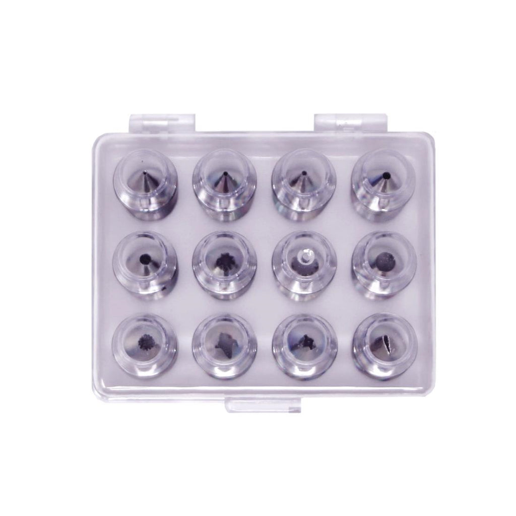 PME Stainless Steel Supatube Piping Nozzles, Set of 12 - CX132  PME   