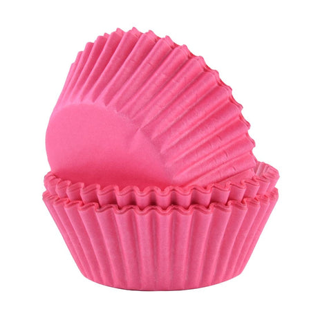 PME Block Colour Cupcake Cases Pink, Pack of 60 - CX137  PME   