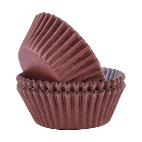 PME Block Colour Cupcake Cases Chocolate, Pack of 60 - CX143  PME   