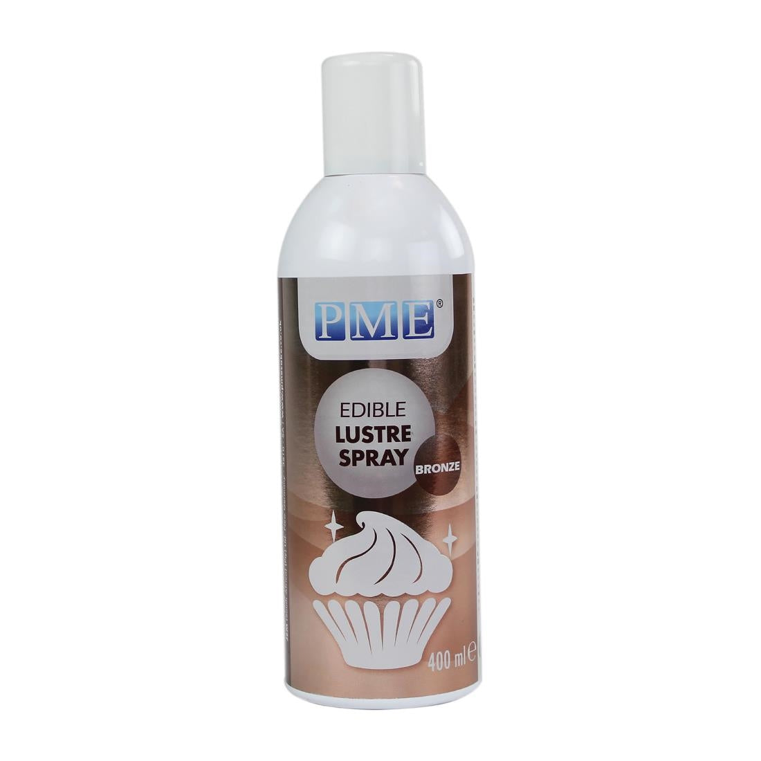 PME Edible Lustre Spray Bronze 400ml - CX146  PME   