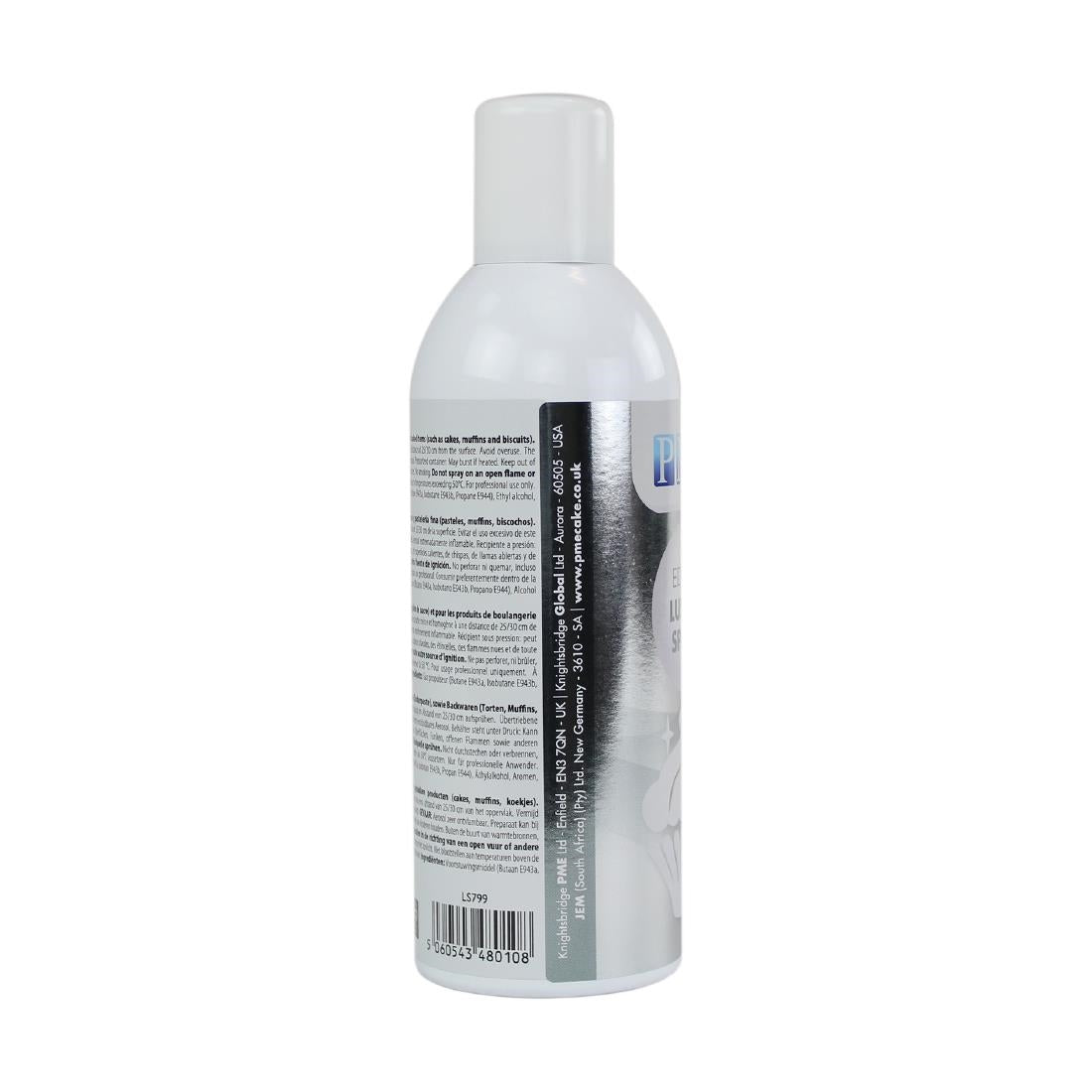 PME Edible Lustre Spray Silver 400ml - CX147  PME   