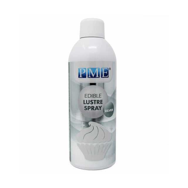 PME Edible Lustre Spray Silver 400ml - CX147  PME   