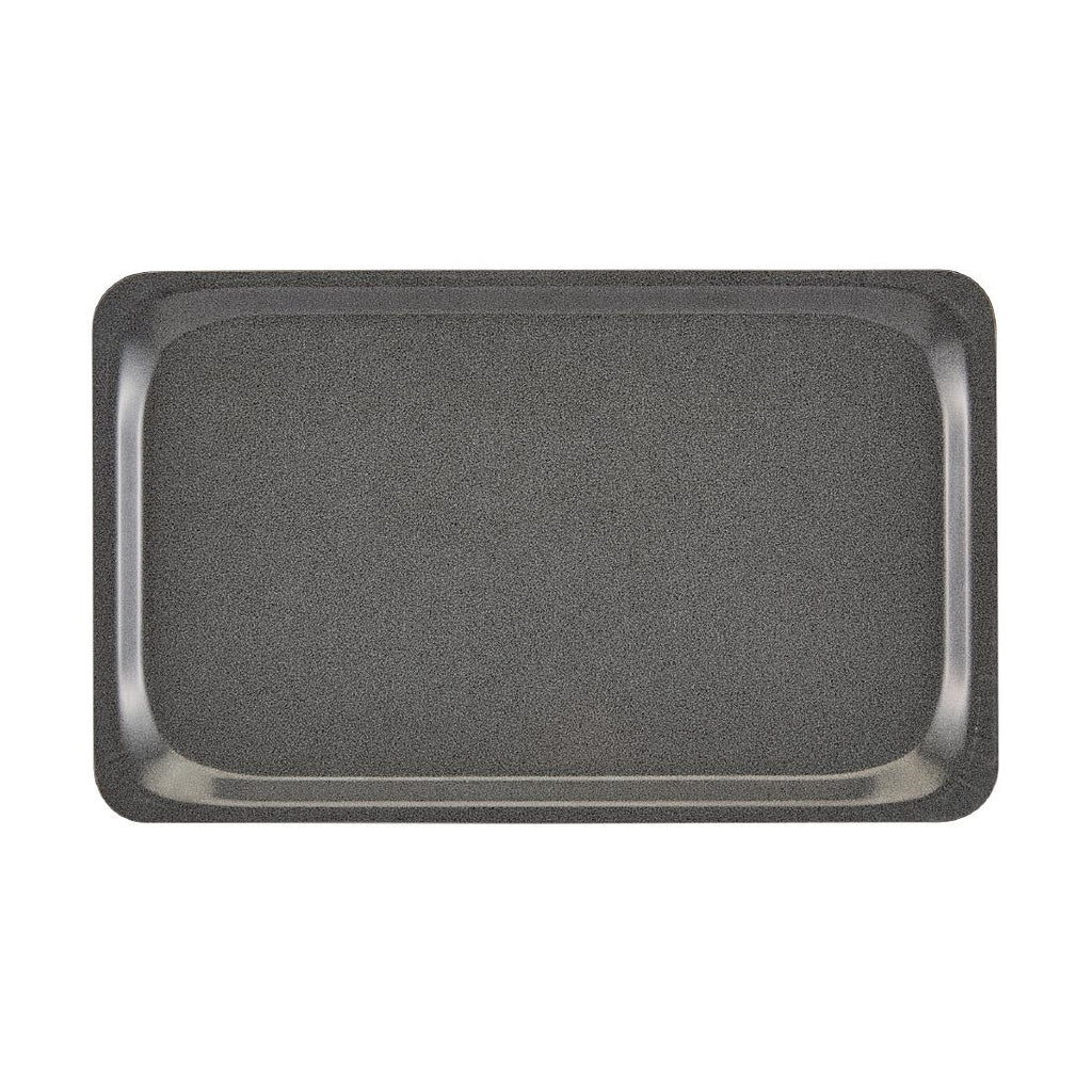 Cambro Capri Tray Smooth Surface Charcoal 280x360mm - CX368  Cambro   