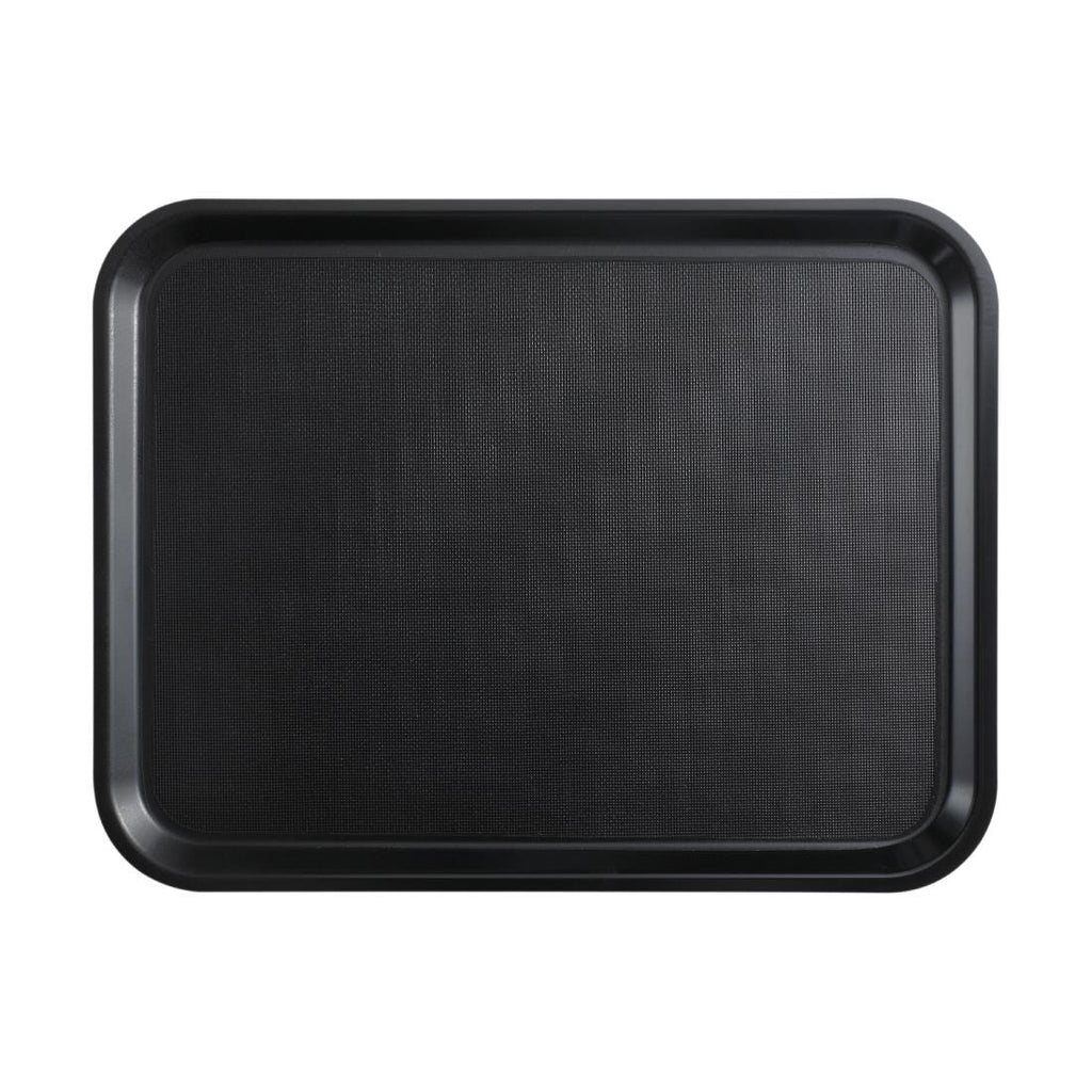 Cambro Mykonos Tray Black Non-Slip Surface 330x430mm - CX378  Cambro   