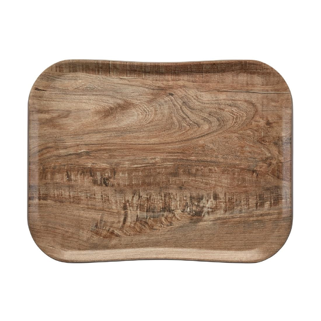 Cambro Versatray Century Non-Slip Light Olive Textured Wood Effect 360x460mm - CX394  Cambro   