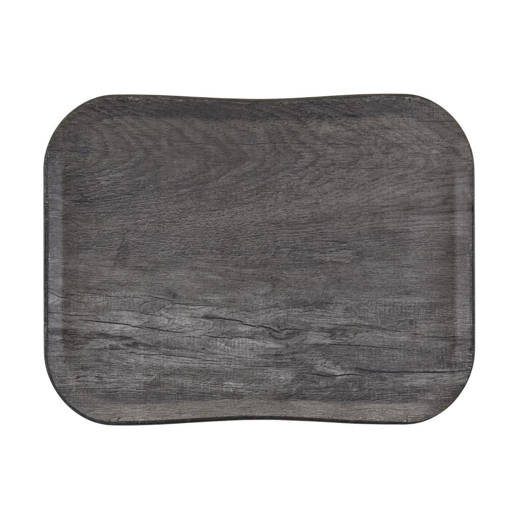 Cambro Versatray Century Non-Slip Grey Oak Textured Wood Effect 360x460mm - CX395  Cambro   