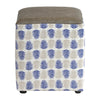 Alfresco Cube Ash Stool Marine (Pack of 2) - CX454 Faux Leather Bar Stools Everyday   