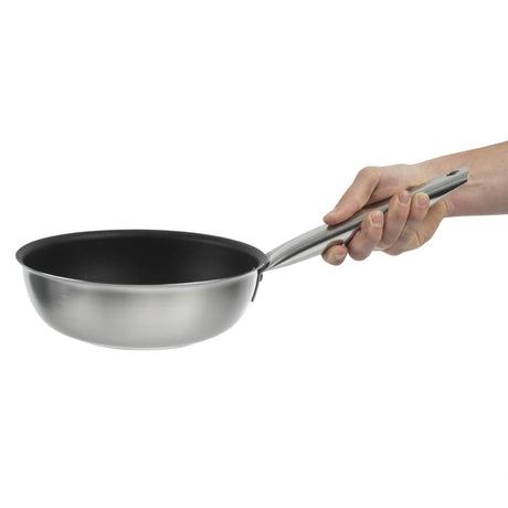 Matfer Bourgeat Tradition Stainless Steel Pro Non-Stick Sauté Pan 24cm - CX542  Matfer Bourgeat   