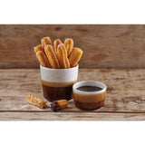 Siena Nourish Straight Sided Dip Pots Barley White 4oz (Pack of 12) - CX621 Churchill Super Vitrified Churchill   