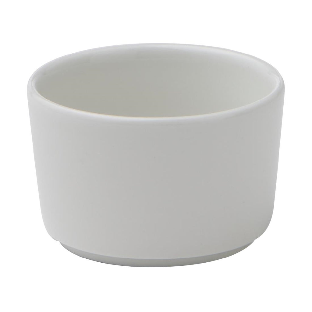 Churchill Super Vitrified Nourish Straight Sided Dip Pots White 75mm (Pack of 12) - CX631 Churchill Super Vitrified Churchill   