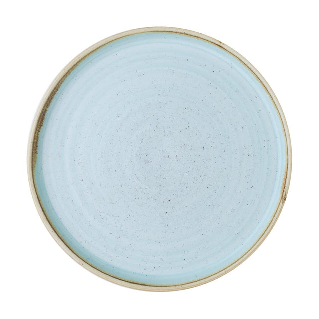 Churchill Stonecast Walled Plates Duck Egg 220mm (Pack of 6) - CX634 Plates Churchill