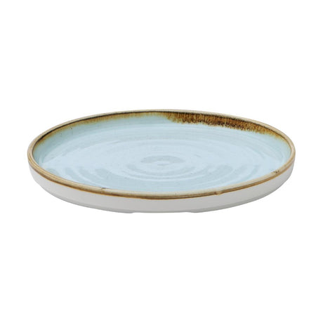 Churchill Stonecast Walled Plates Duck Egg 220mm (Pack of 6) - CX634 Plates Churchill
