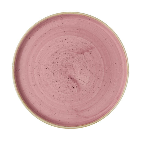 Churchill Stonecast Walled Plates Pink 220mm (Pack of 6) - CX636 Plates Churchill