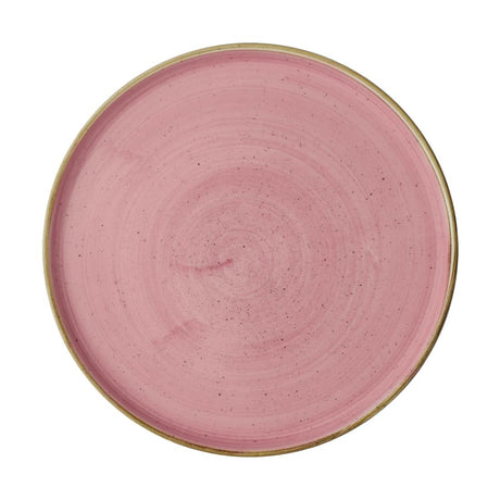 Churchill Stonecast Walled Plates Pink 260mm (Pack of 6) - CX637 Plates Churchill