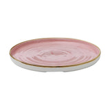 Churchill Stonecast Walled Plates Pink 260mm (Pack of 6) - CX637 Plates Churchill