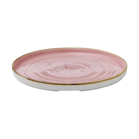 Churchill Stonecast Walled Plates Pink 260mm (Pack of 6) - CX637 Plates Churchill