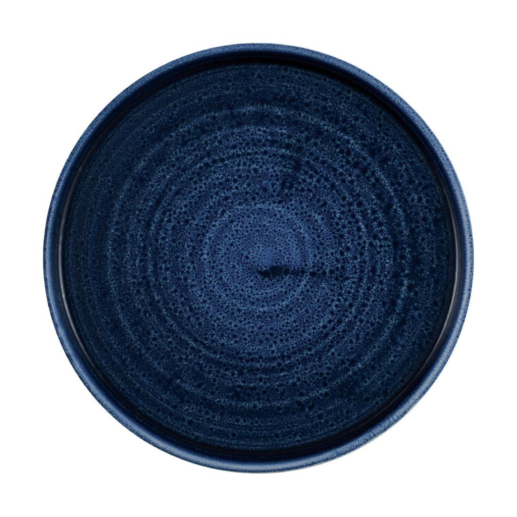 Churchill Stonecast Plume Walled Plates Ultramarine 220mm (Pack of 6) - CX640 Plates Churchill