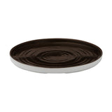Churchill Stonecast Patina Walled Plates Iron Black 220mm (Pack of 6) - CX646 Plates Churchill
