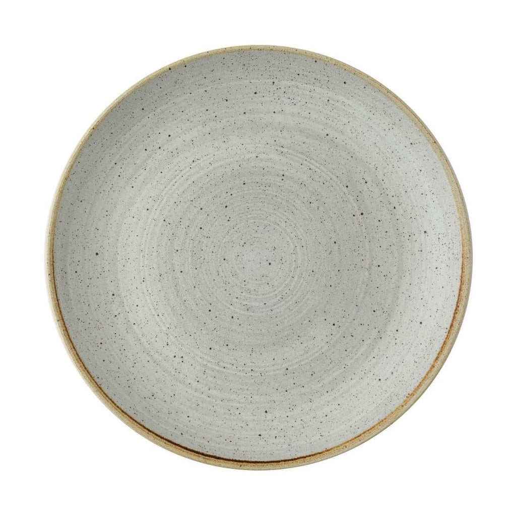 Churchill Stonecast Raw Evolve Coupe Plates Grey 285mm (Pack of 12) - CX649 Plates Churchill