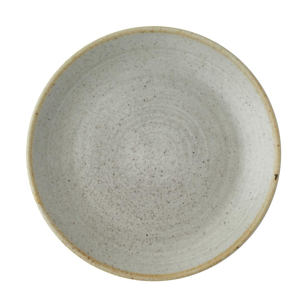 Churchill Stonecast Raw Evolve Coupe Plates Grey 220mm (Pack of 12) - CX653 Plates Churchill