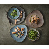 Churchill Stonecast Raw Lotus Plates Teal 254mm (Pack of 12) - CX664 Plates Churchill