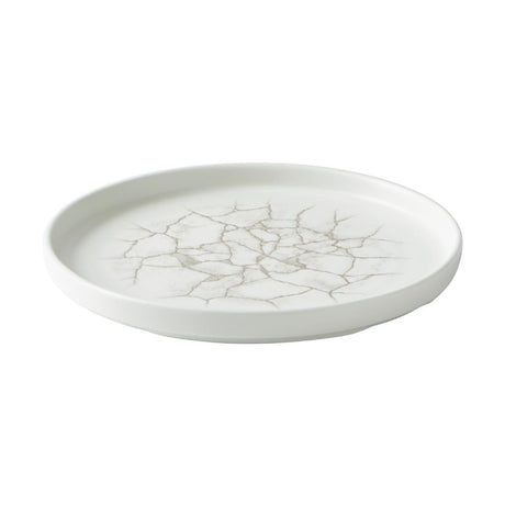 Churchill Studio Prints Kintsugi Agate Walled Plates Grey 220mm (Pack of 6) - CX676 Plates Churchill