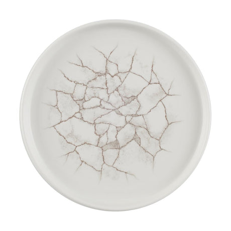 Churchill Studio Prints Kintsugi Agate Walled Plates Grey 220mm (Pack of 6) - CX676 Plates Churchill
