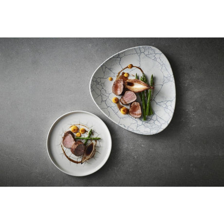 Churchill Studio Prints Kintsugi Pearl Grey Lotus Plates 254mm (Pack of 12) - CX692 Plates Churchill