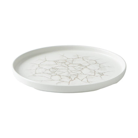 Churchill Studio Prints Kintsugi Agate Walled Plates Grey 260mm (Pack of 6) - CX677 Plates Churchill