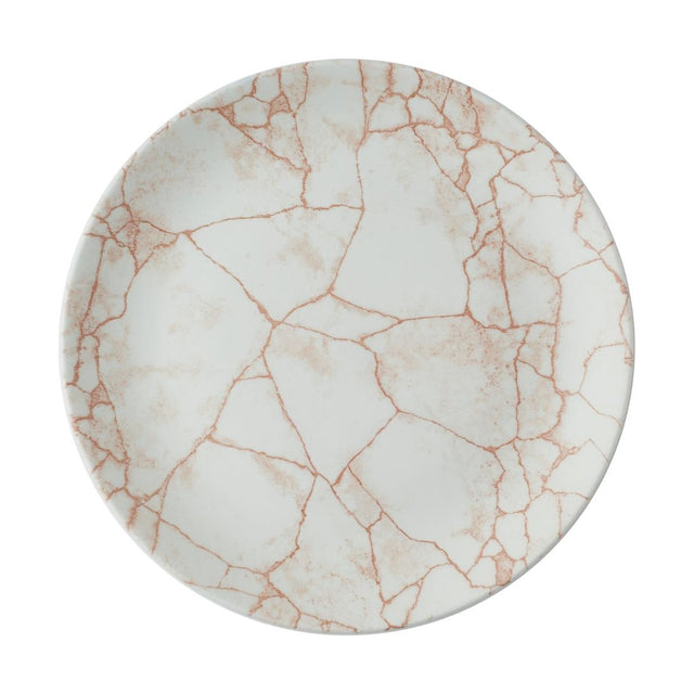 Churchill Studio Prints Kintsugi Evolve Coupe Plates Coral 260mm (Pack of 12) - CX678 Plates Churchill