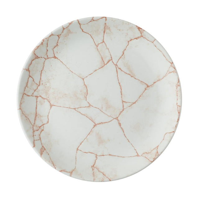 Churchill Studio Prints Kintsugi Evolve Coupe Plates Coral 220mm (Pack of 12) - CX682 Plates Churchill