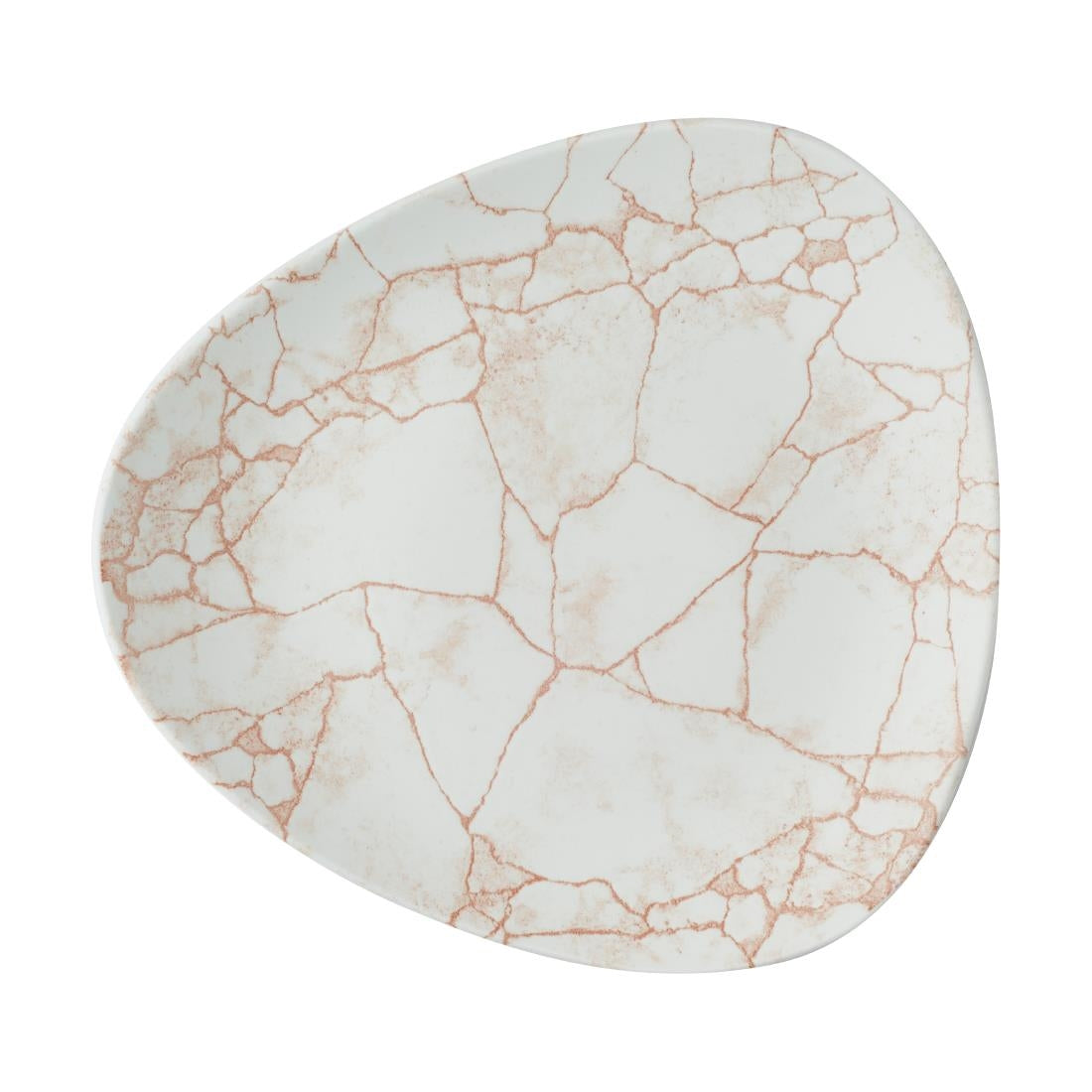 Churchill Studio Prints Kintsugi Lotus Plates Coral 254mm (Pack of 12) - CX683 Plates Churchill