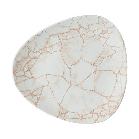 Churchill Studio Prints Kintsugi Lotus Plates Coral 254mm (Pack of 12) - CX683 Plates Churchill