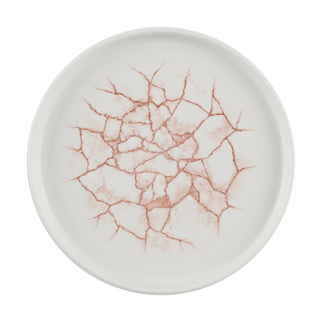 Churchill Studio Prints Kintsugi Walled Plates Coral 220mm (Pack of 6) - CX688 Plates Churchill