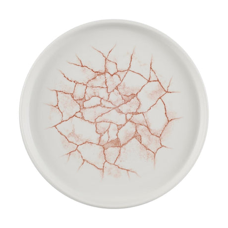Churchill Studio Prints Kintsugi Walled Plates Coral 220mm (Pack of 6) - CX688 Plates Churchill